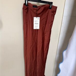 Zara Rust Red Maxi Skirt